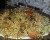 A picture of step 1 of Chicken biryani.