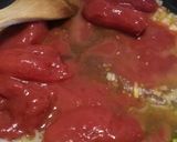 A picture of step 2 of Baccalà alla livornese.