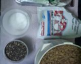 A picture of step 1 of Honey-Whole wheat Bread with Chia & Linseeds.