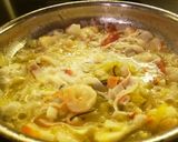 A picture of step 3 of Seafood zucchini pasta w/fresh creamy sauce.