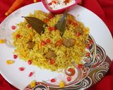 A picture of step 7 of Shortcut Soya Chunks Biryani.