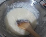 A picture of step 3 of Vrat Mysore pak (desiccated coconut).