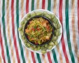 A picture of step 2 of Green Chana Chat.