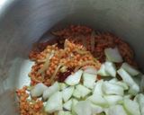 A picture of step 2 of Red Lentil with bottle gourd.