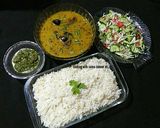 A picture of step 7 of Moong masoor dal n bhagaray chawal #cookpadapp.