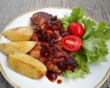 Foto langkah ke 5 dari resep Black pepper chicken steak.