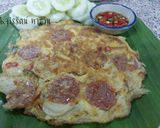 รูปขั้นตอนการทำที่ 2 ของ ไข่เจียวแหนม