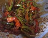 A picture of step 3 of Schezwan Noodles.