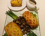 รูปขั้นตอนการทำที่ 5 ของ แซลมอนเวลลิงตัน (Salmon Wellington or Salmon En Croute)