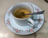 A picture of step 4 of Ginger Qahwa with honey flavour 🍯.