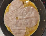Foto del paso 2 de la receta: Tortilla de patatas con jamón y queso (con tortillas de maíz)