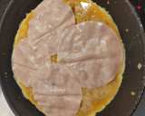 Foto del paso 2 de la receta: Tortilla de patatas con jamón y queso (con tortillas de maíz)
