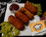 A picture of step 11 of Chicken,Aalu, cheez,roll.