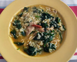Foto del paso 5 de la receta: Arroz caldoso con pollo, espinacas y especias