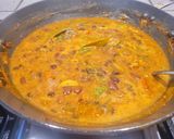 A picture of step 4 of Tri-Colour Black,Pinto and Kidney Beans Masala with Feta Cheese.