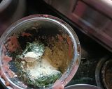 A picture of step 1 of Palak paneer.