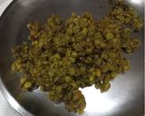 A picture of step 2 of Banaras style choora (poha)matar.