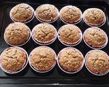 Foto langkah ke 7 dari resep Muffin Pisang Oatmeal Sehat (Blender no mixer).