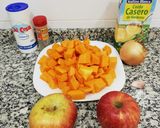 Foto del paso 1 de la receta: Crema de calabaza y manzana