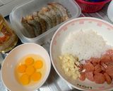 รูปขั้นตอนการทำที่ 1 ของ ข้าวบุกผัดกุนเชียงสูตรคีโต