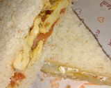 รูปขั้นตอนการทำที่ 6 ของ แซนวิชไข่เจียวมะเขือเทศ | Tomato Omelette Sandwich
