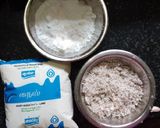 A picture of step 1 of Milk coconut balls.