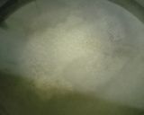 A picture of step 3 of Custard Powder Halwa cake mango flavour.