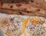 A picture of step 2 of Half Fried egg.