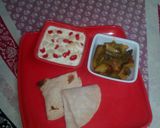A picture of step 22 of Amchur methi okra with pasta chisel kheer.