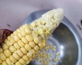 A picture of step 1 of Corn Pulao.
