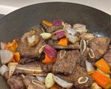 A picture of step 3 of Black pepper rib bones.