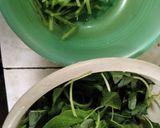 Foto langkah ke 1 dari resep Cah bayam (bayam akar).
