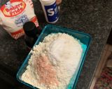 A picture of step 2 of Peanut butter biscuits.