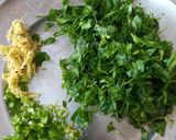 A picture of step 1 of Oats Methi Chilla.
