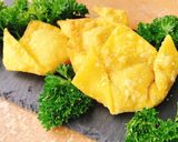 Hình bước làm 3 của món Hoành thánh chay chiên giòn
