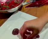 A picture of step 5 of Seared Scallops with Beet Vinaigrette.