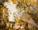 Une image de l'étape 3 de Risotto d’orzo crevette et persil.