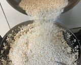 A picture of step 3 of Amaranth Ladoo.