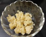 A picture of step 5 of Banana leaf Halwa.