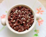 A picture of step 5 of Chikoo Ragi Halwa.