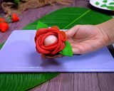 Foto langkah ke 7 dari resep Dadar Gulung Mawar  Tanpa Santan Tanpa Telur.