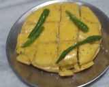 A picture of step 4 of Gujarati Dhokla.