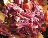 Foto del paso 5 de la receta: Lomo salteado con vegetales. Agridulce