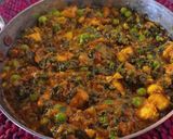 A picture of step 6 of Paneer, Spinach, and Peas Curry.