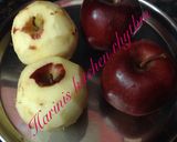 A picture of step 1 of Apple jam.