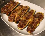 Une image de l'étape 6 de Courgettes farcies jambon tomates emmental et origan.