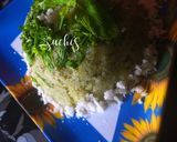 A picture of step 5 of Minty Upma.