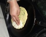 A picture of step 3 of Cheela tikki.