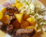 Pas rețetă Carne de vită cu cartofi la cuptor 4 fotografie