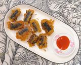 Hình bước làm 4 của món Bún/miến cuộn rong biển